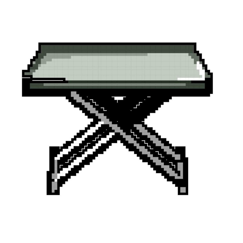 keuken vouwen tafel spel pixel kunst vector illustratie