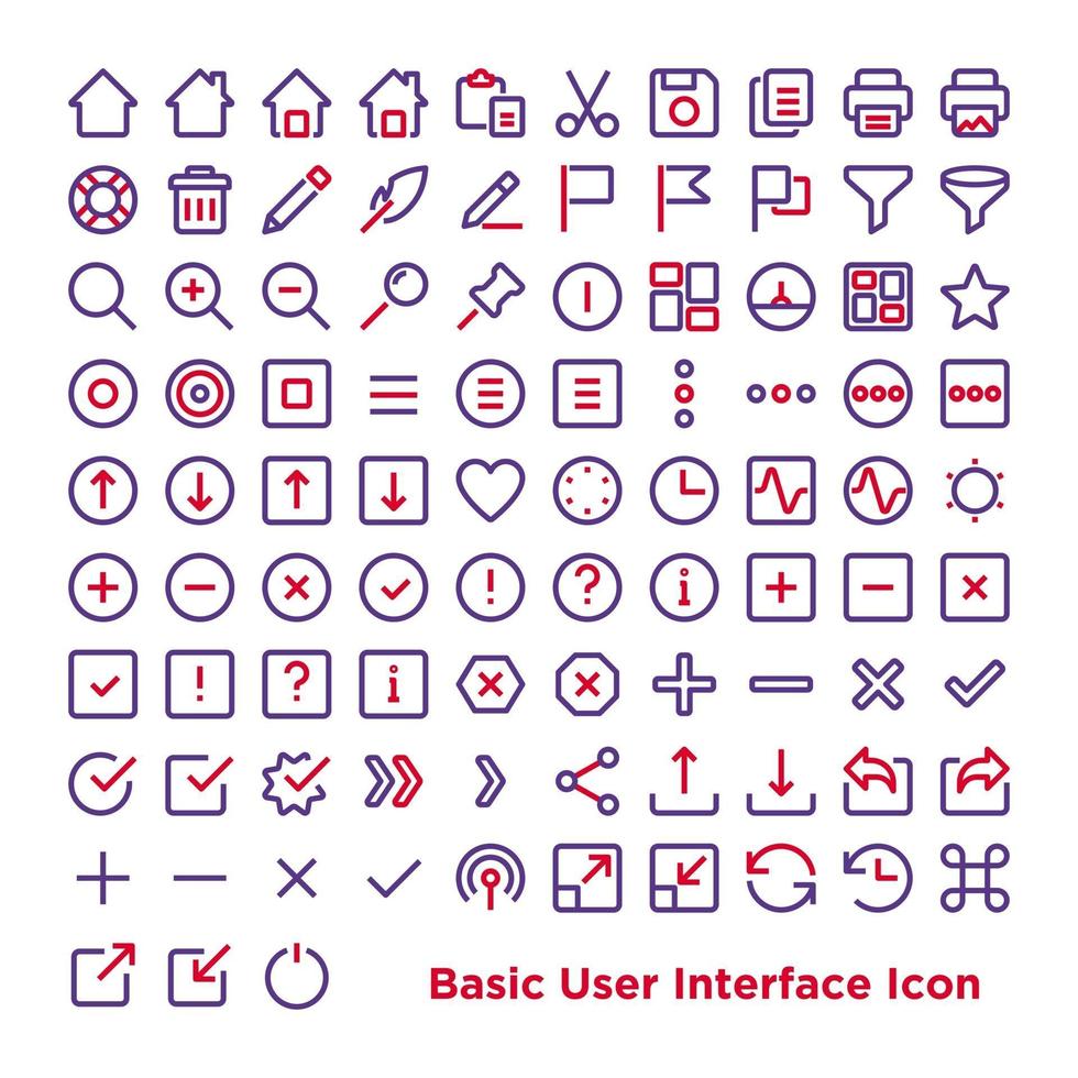 basis gebruikersinterface icoon vector