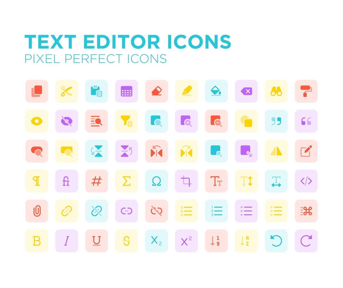 teksteditor pixel perfect pictogram vector