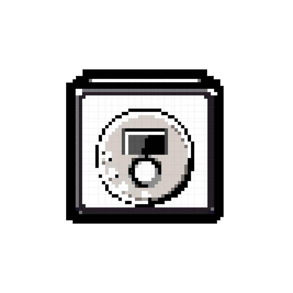 stereo CD speler spel pixel kunst vector illustratie