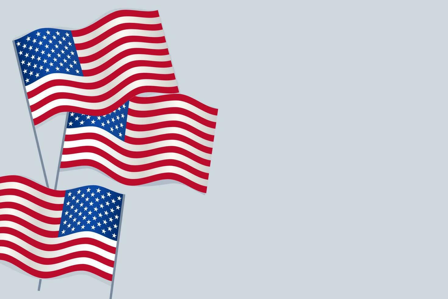 onafhankelijkheid dag achtergrond banier Verenigde Staten van Amerika vlag guirlande, gors, ballonnen, confetti, ster, lint, vallend van de lucht. web reclame viering optocht festival partij decoratie vector illustratie.