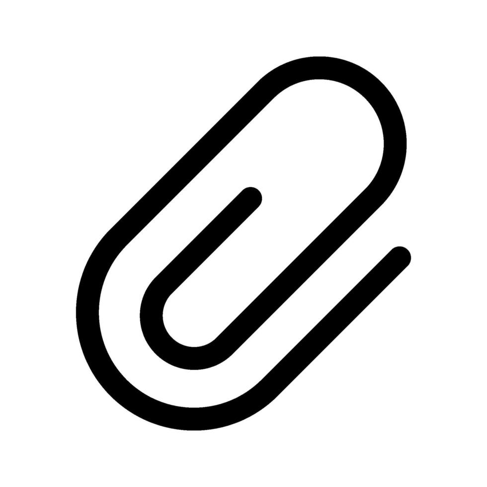 paperclip vector pictogram