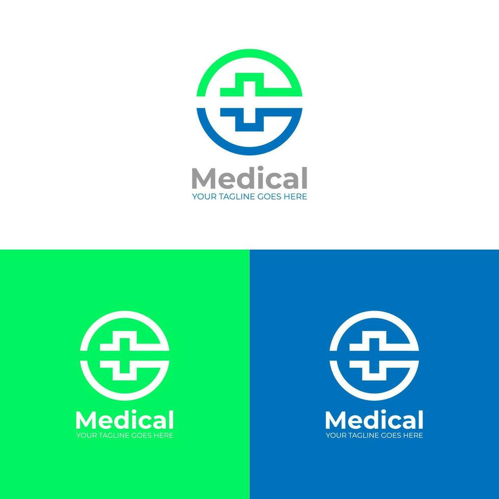 logo vector ontwerp voor medisch. deze logo is geschikt voor Gezondheid, kliniek, genezing, ziekenhuis, geneeskunde