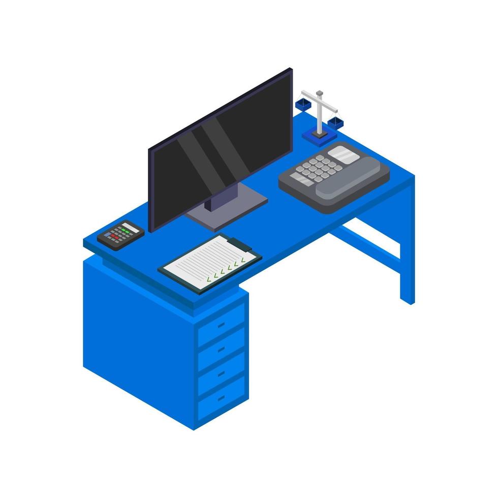 isometrische bureau vector