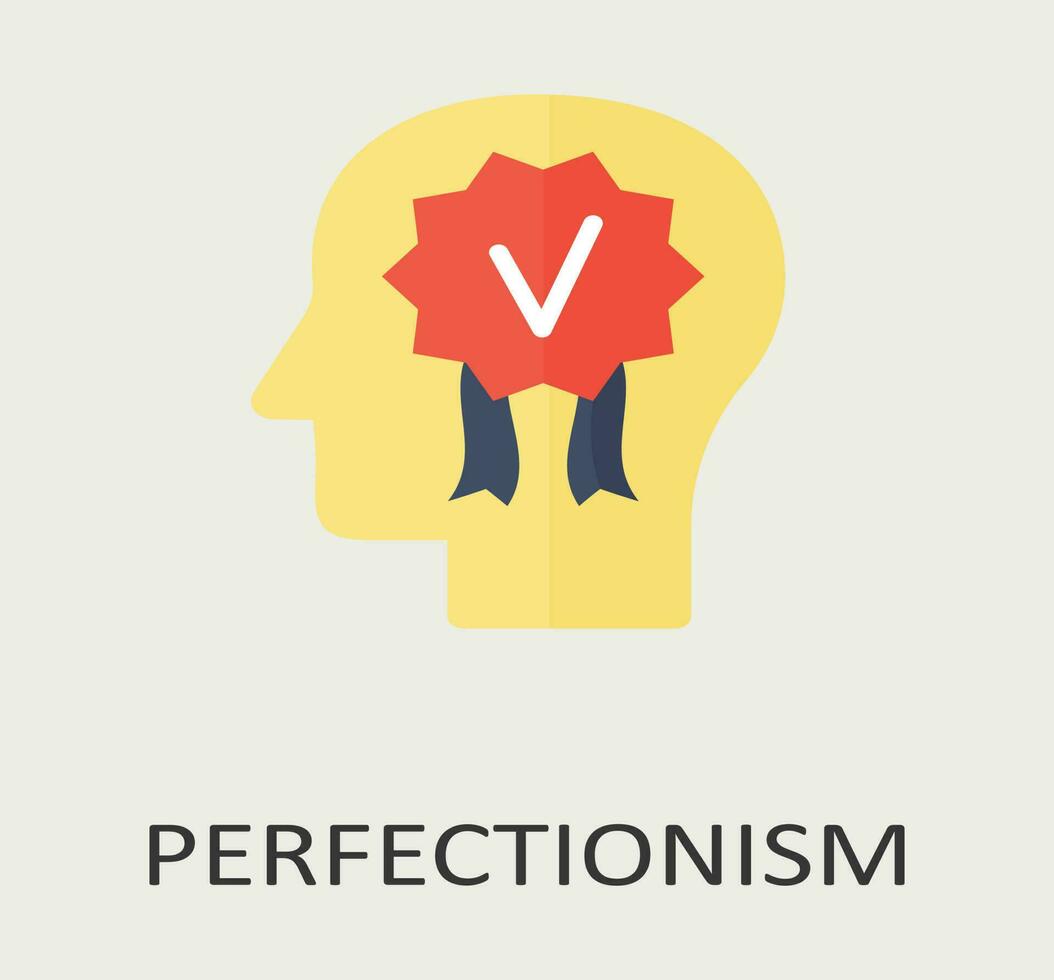 perfectionisme vlak icoon vector eps het dossier