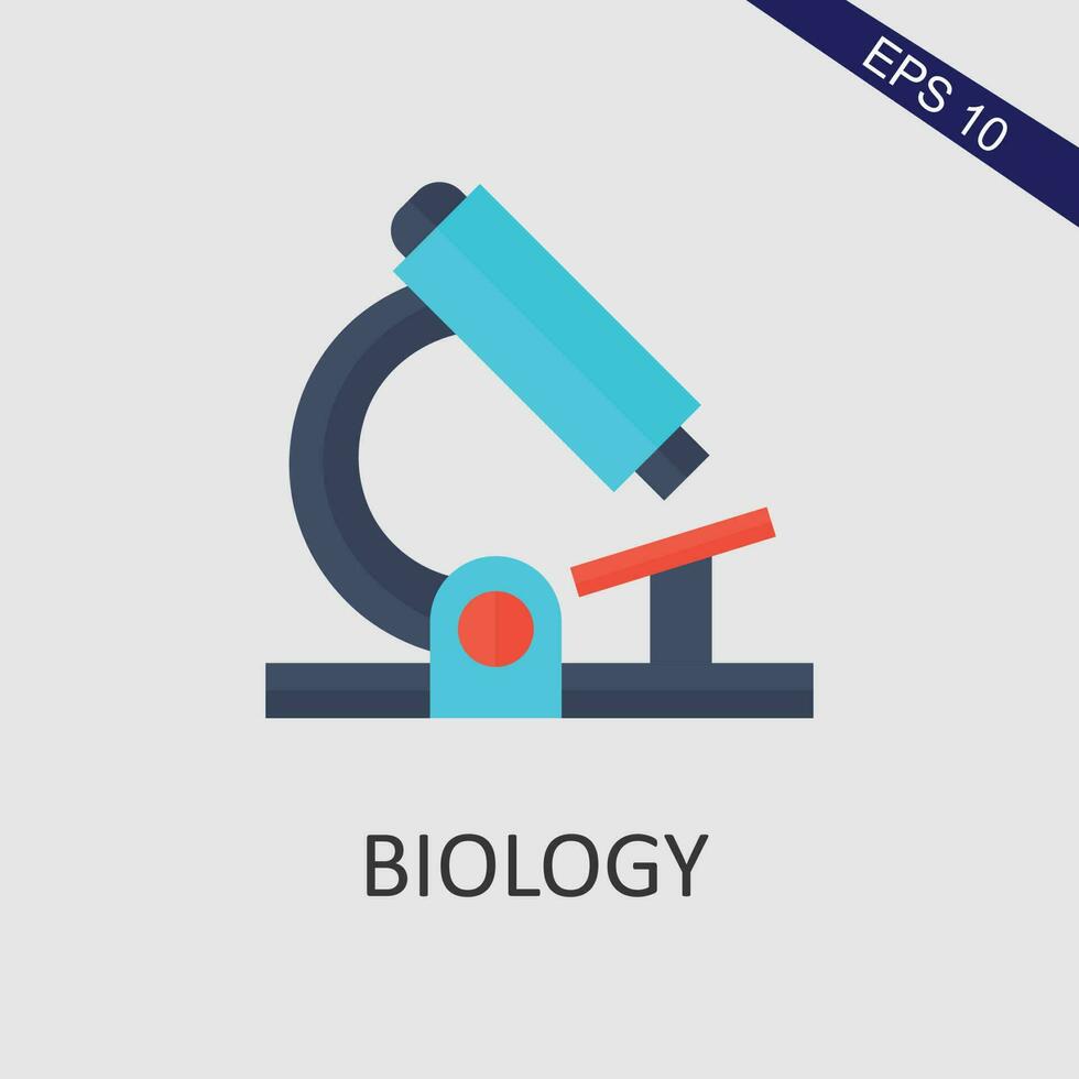 biologie vlak icoon vector eps het dossier