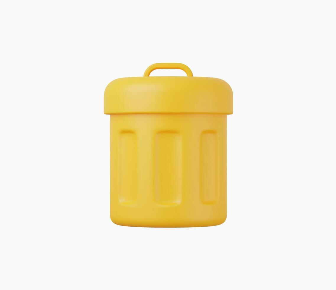 3D-realistische recycling pictogram vectorillustratie. vector