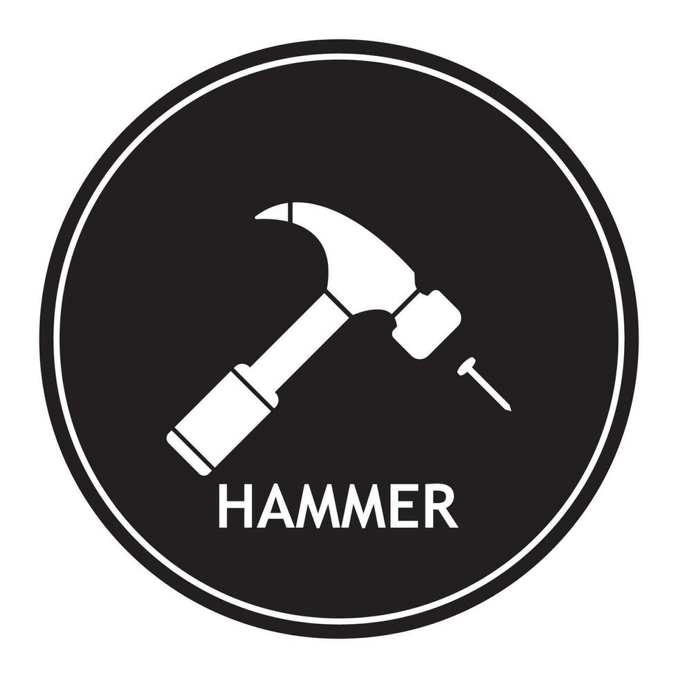 hamer pictogram vector