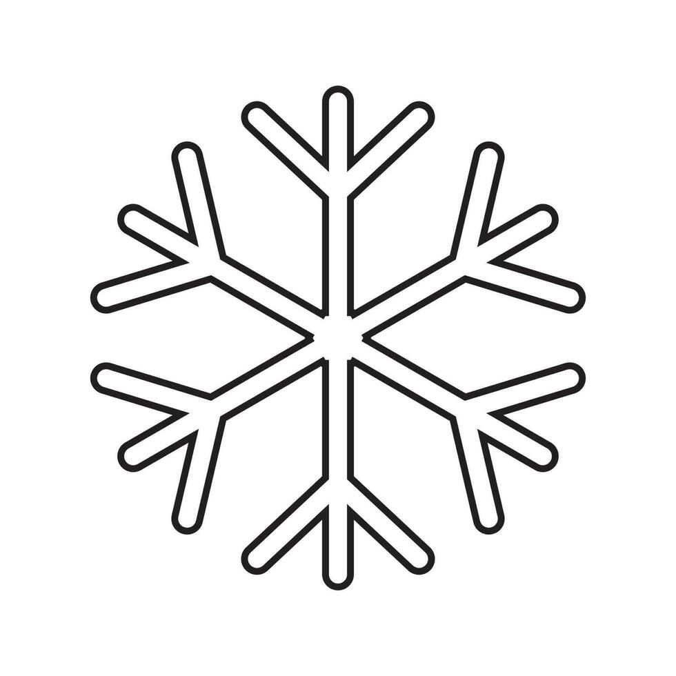 sneeuwvlok pictogram vector