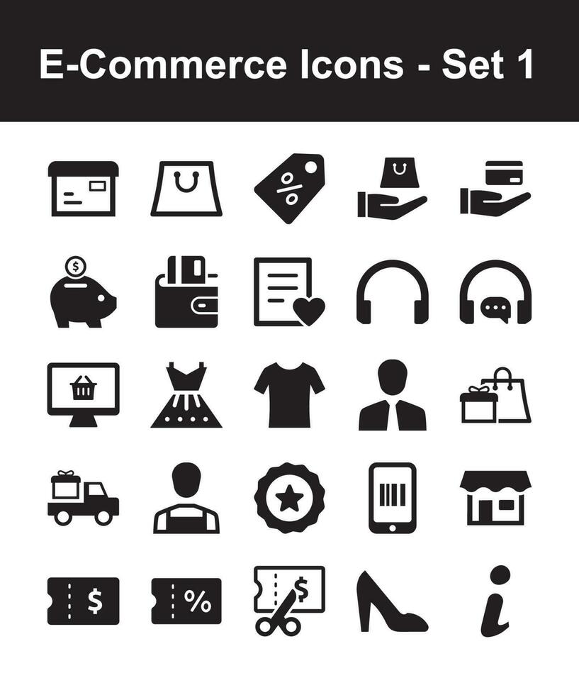 e-commerce pictogrammen - reeks 1 vector