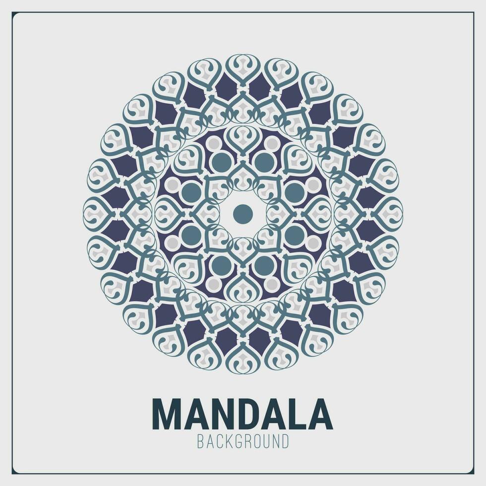 mandala platte achtergrond ontwerpsjabloon vector