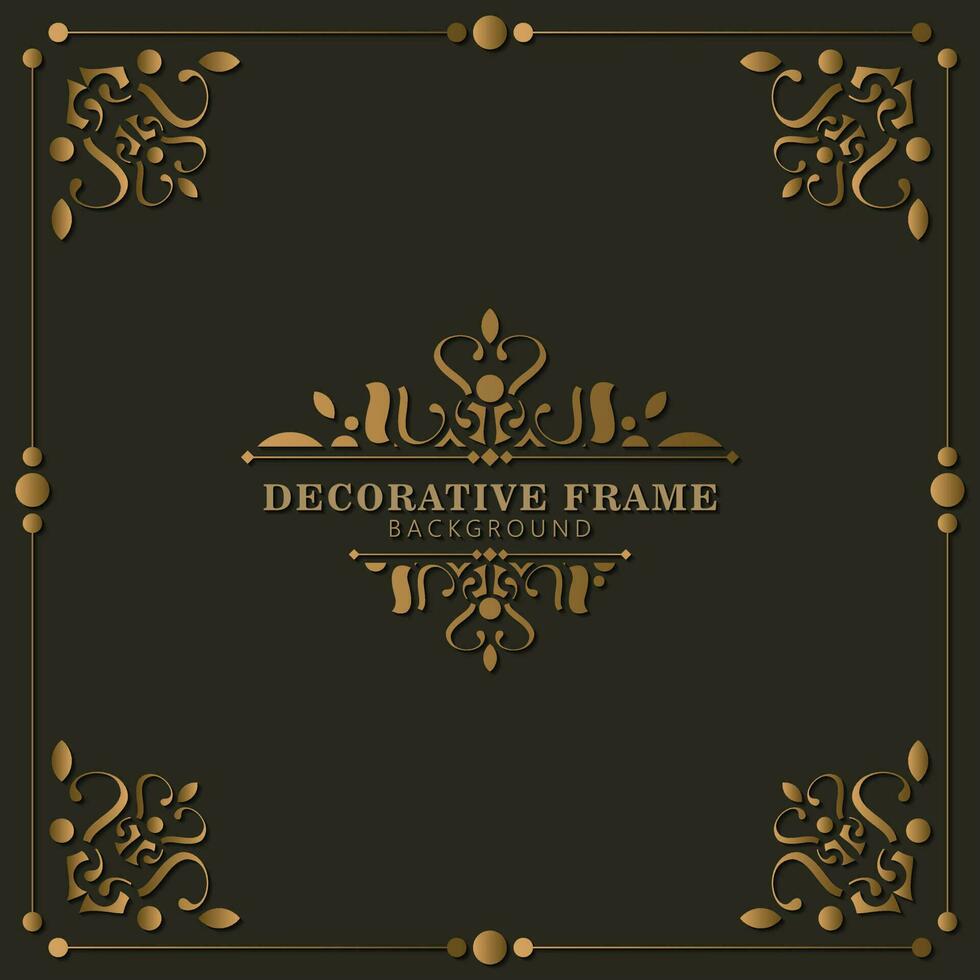 elegante decoratieve frame ontwerp achtergrond vector