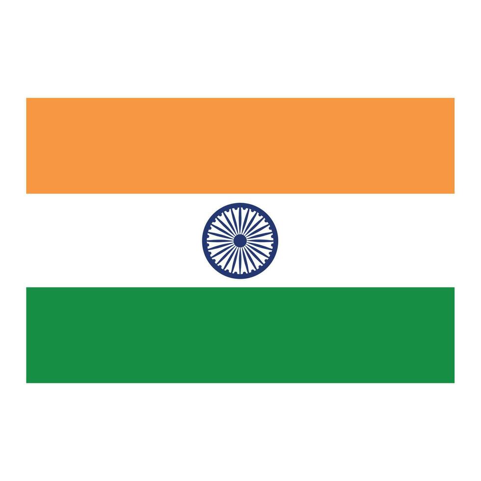 india's onafhankelijkheid dag nationaal vlag van Indië driekleur augustus 15e viering vector illustratie