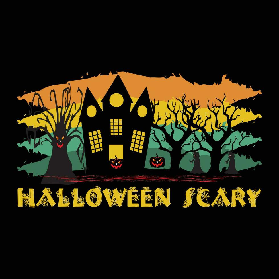 Halloween eng t-shirtontwerp vector