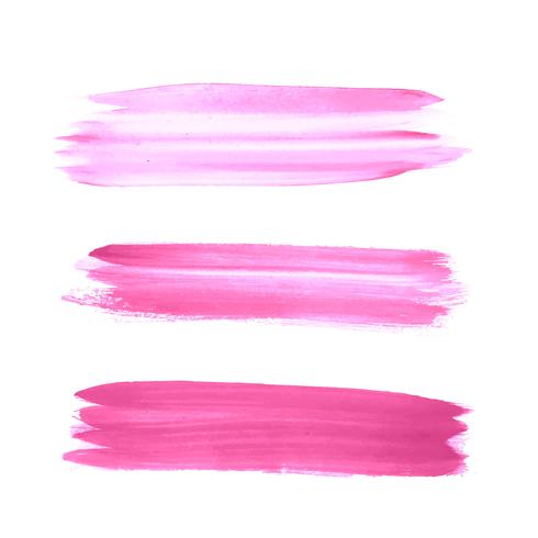 Abstract roze aquarel beroerte decorontwerp vector
