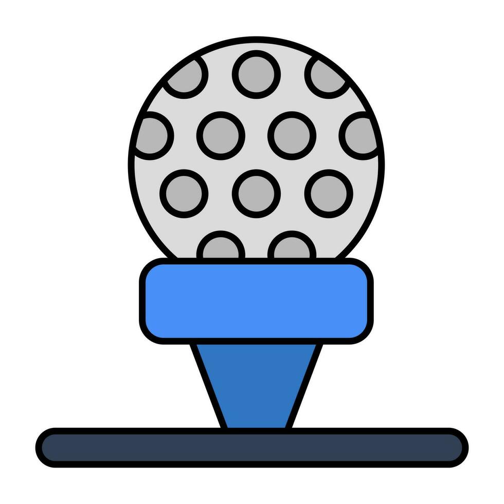 een uniek design icoon van golf tee vector