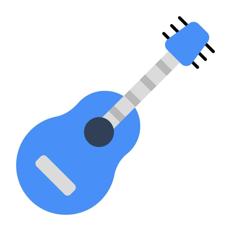 een draad musical instrument, gitaar icoon vector