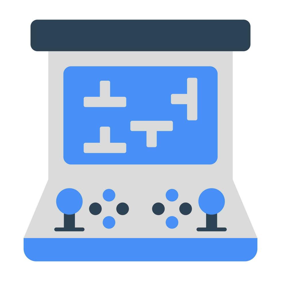 speelhal machine icoon, bewerkbare vector