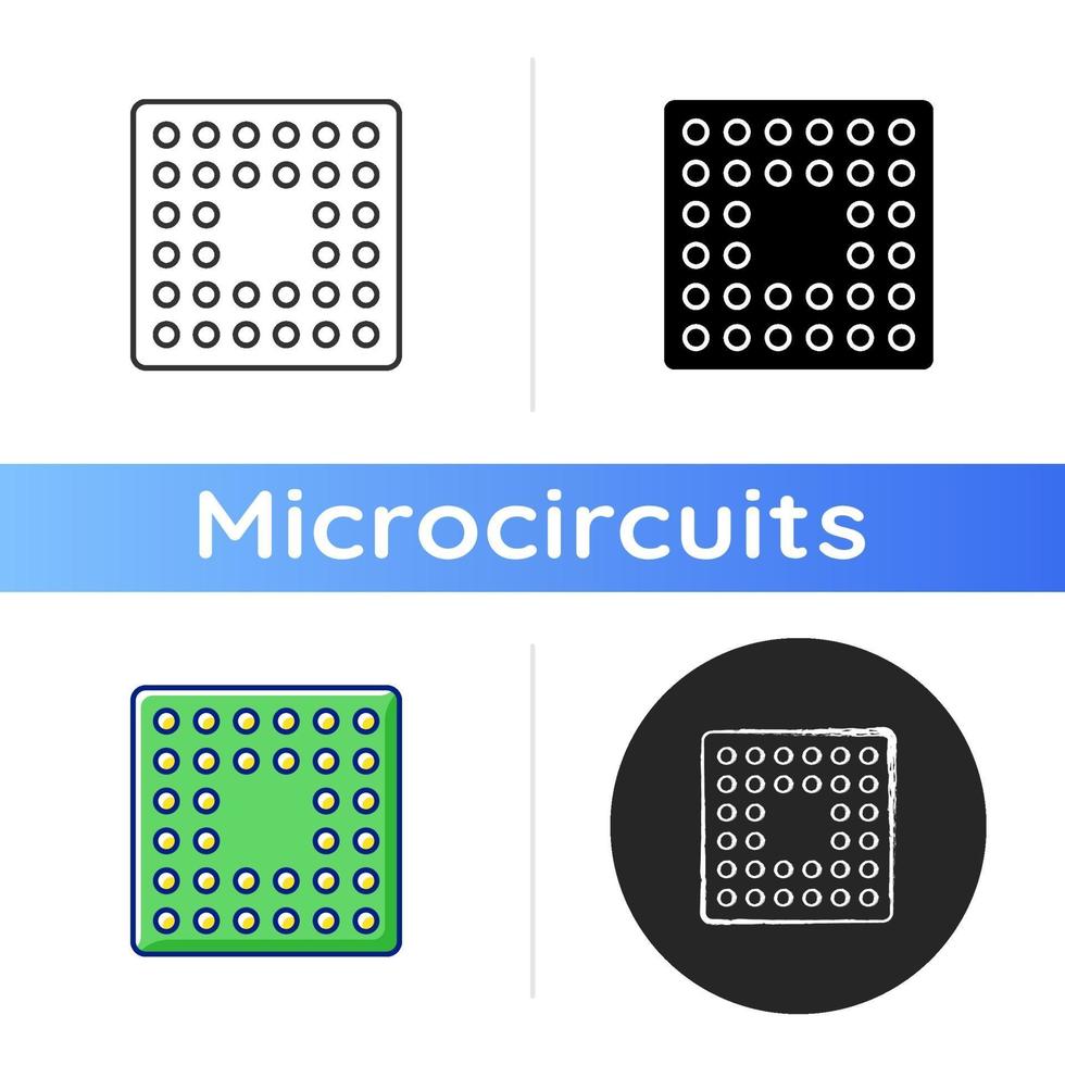 cpu socket pictogram vector