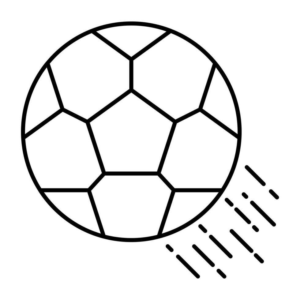 modern design icoon van voetbal vector