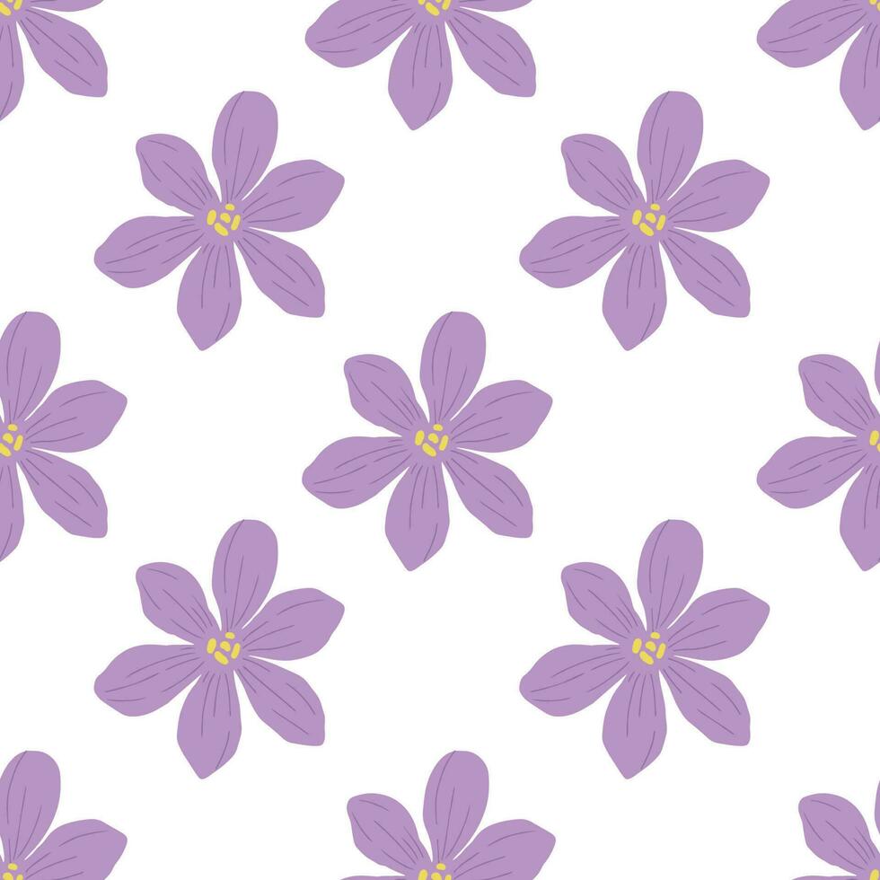 modieus Purper bloem naadloos patronen. koel abstract en bloemen ontwerp. voor mode stoffen, kinderen kleren, huis decor, quilten, t-shirts, kaarten en Sjablonen, plakboek en andere digitaal behoeften vector