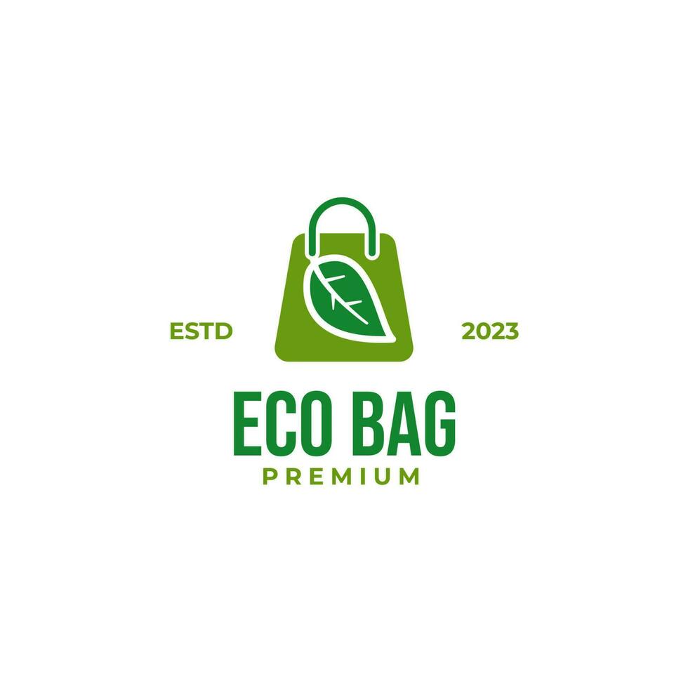 creatief eco zak logo geschikt voor bedrijf ontwerp vector illustratie idee