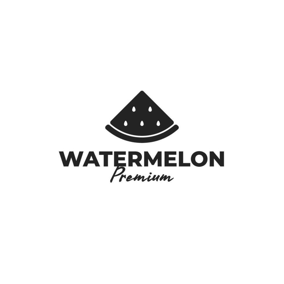 creatief watermeloen logo mooi zo voor vers biologisch fruit Product ontwerp vector illustratie