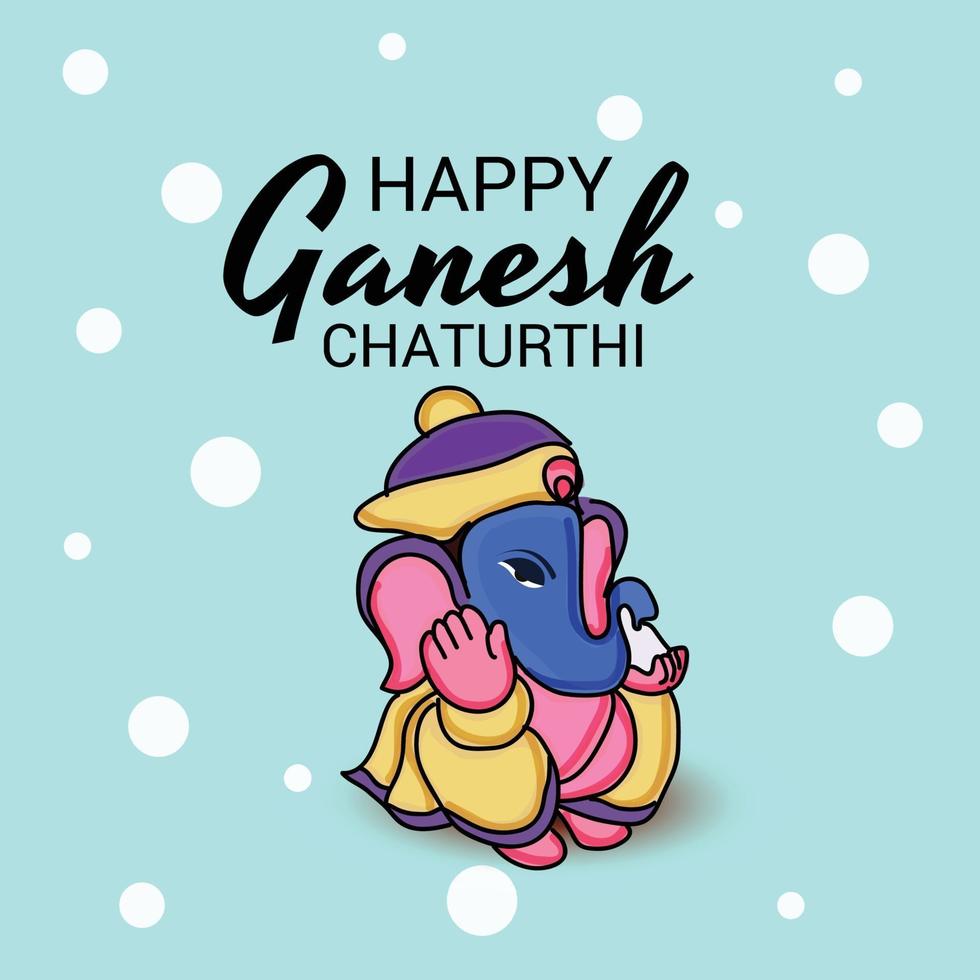 gelukkige ganesh chaturhi vector