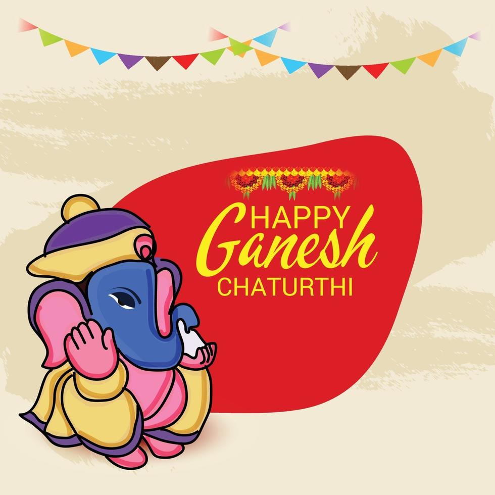 gelukkige ganesh chaturhi vector