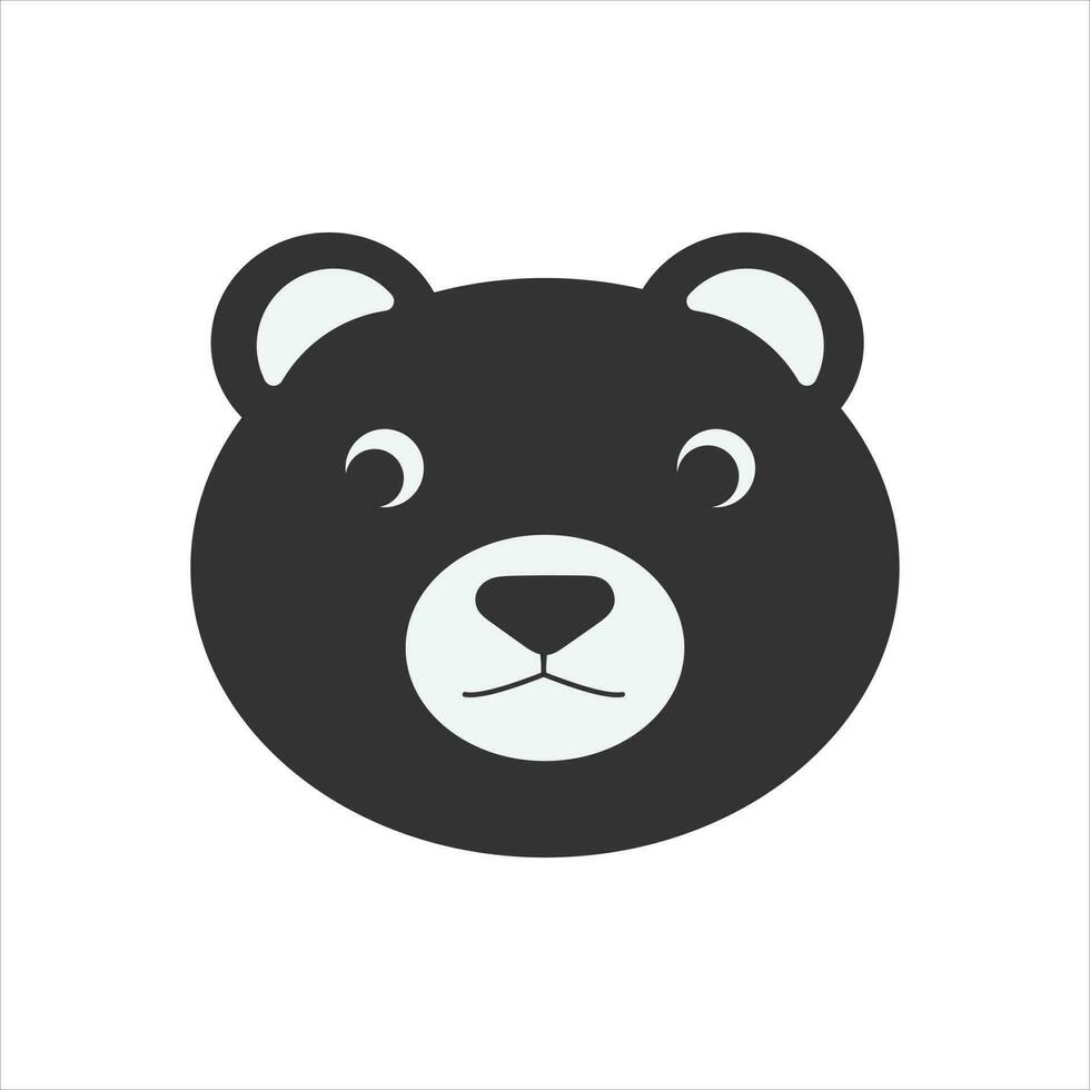 beer icoon - beer vector illustratie - schattig beer gezicht
