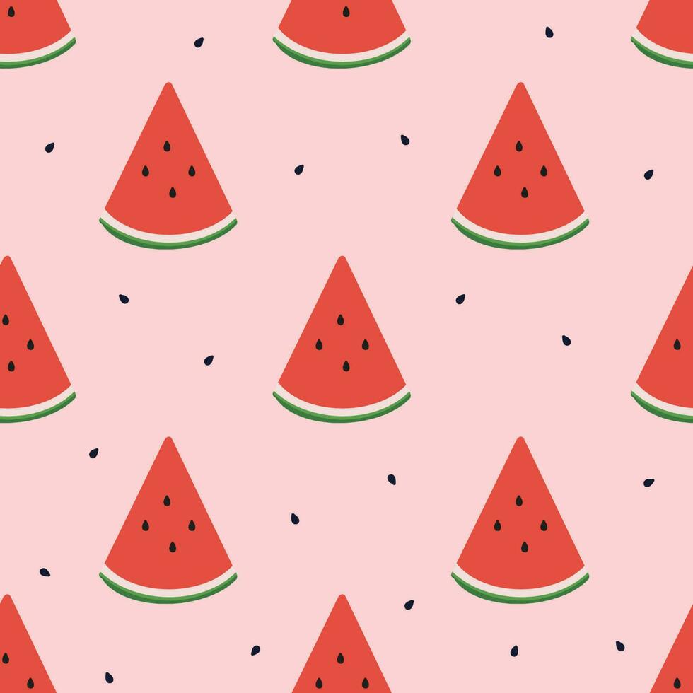 watermeloen naadloos patronen. koel abstract en fruit ontwerp concept. voor mode stoffen, kinderen kleren, huis decor, quilten, t-shirts, kaarten en Sjablonen, plakboek en andere digitaal behoeften vector