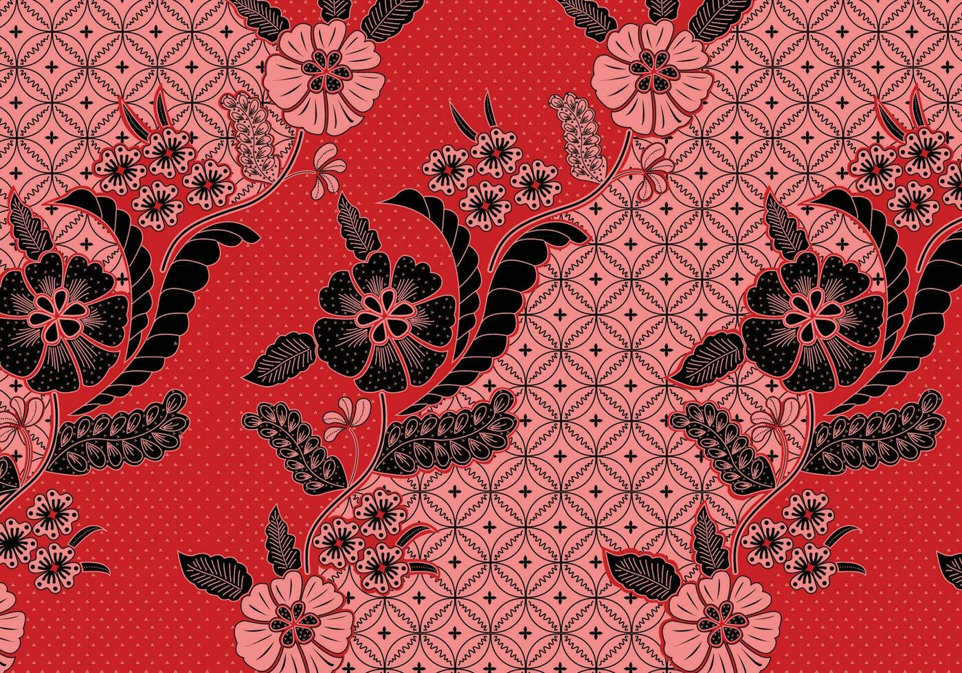 batik Indonesisch is een techniek van wasbestendig verven toegepast naar geheel lap, of kleding gemaakt gebruik makend van deze techniek is ontstaan van Indonesië. batik is gemaakt of door tekening dots en lijnen vector