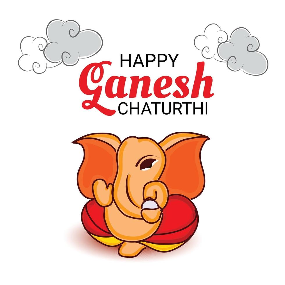 gelukkige ganesh chaturhi vector