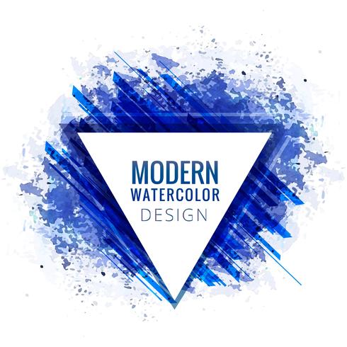 Moderne blauwe waterverf elegante achtergrond vector