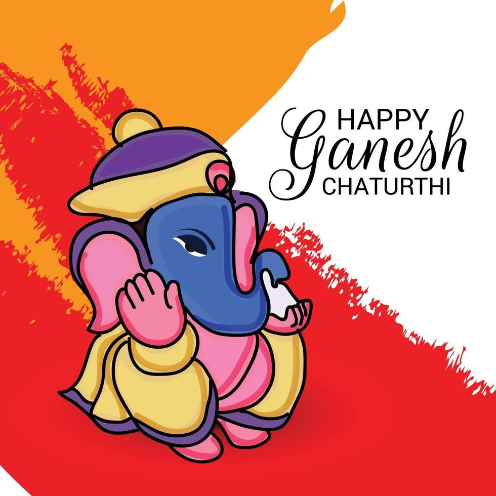 gelukkige ganesh chaturhi vector