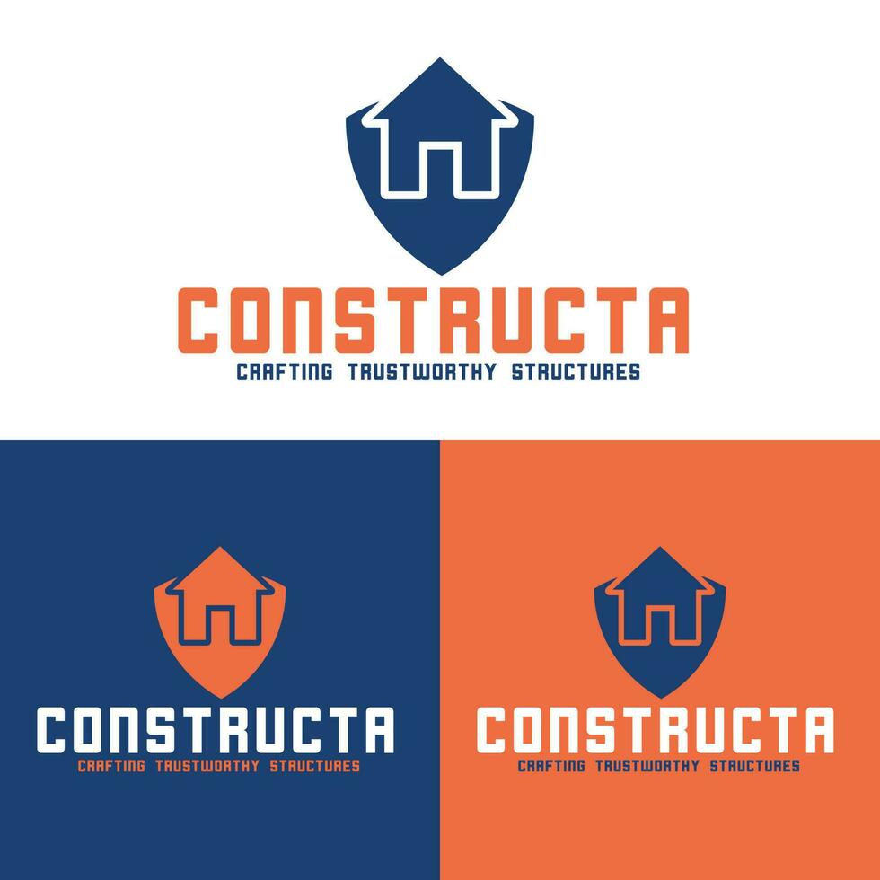 vector bouw logo, architectuur en gebouwen vector embleem, echt landgoed logo ontwerp