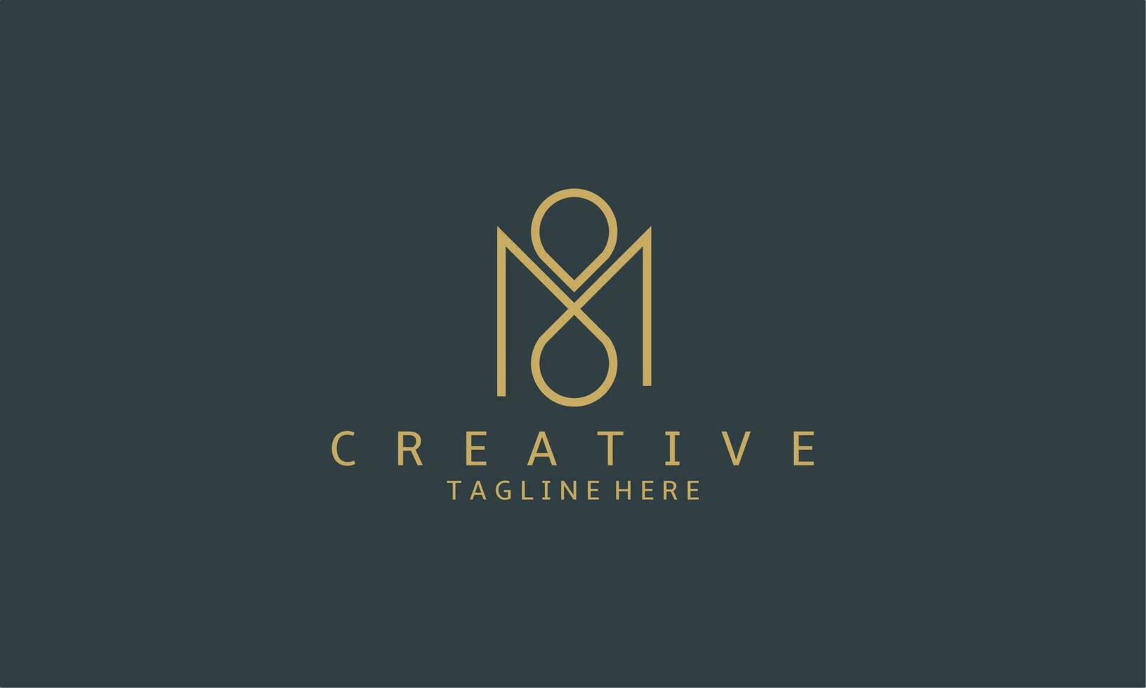 logo ontwerp sjabloon. creatief luxe m brief voor uw bedrijf. m brief modern logo vector