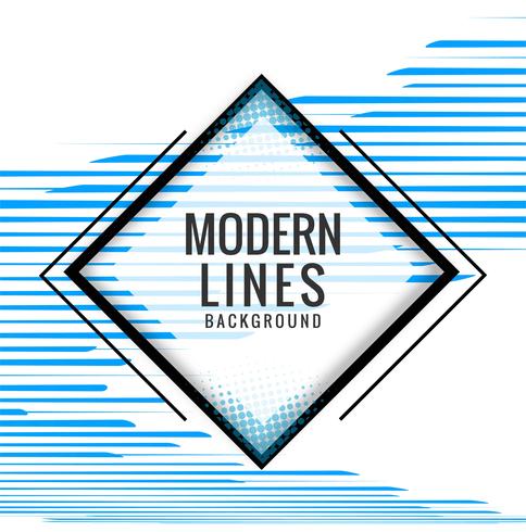Moderne blauwe lijnenillustratie als achtergrond vector