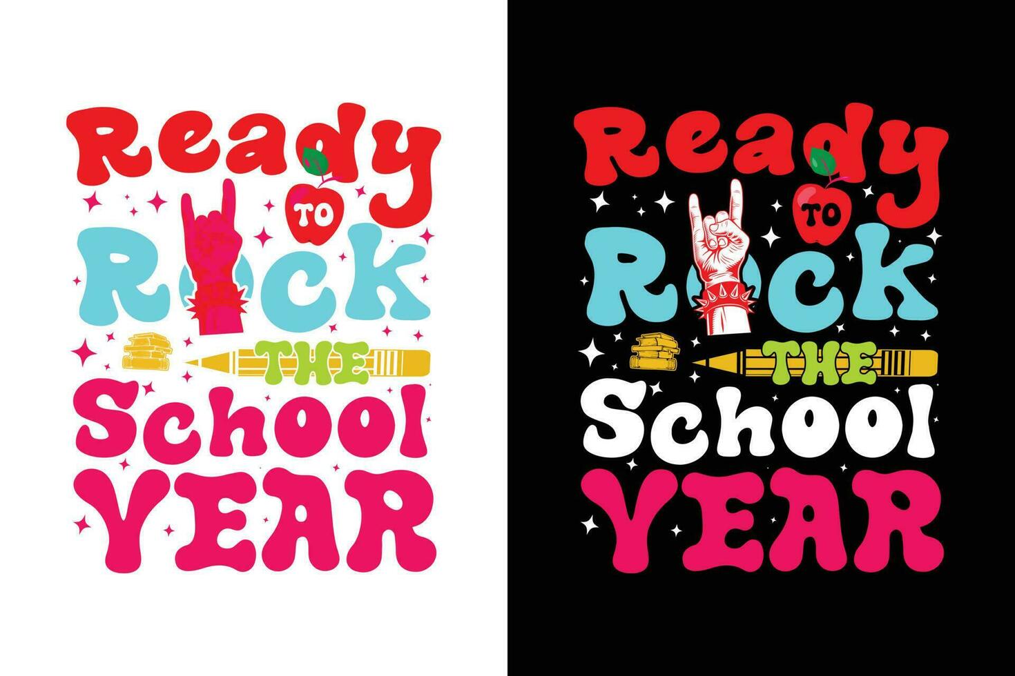 terug naar school- t-shirt ontwerp, 100 dagen van school, eerste dag, 100 dagen typografie t-shirt, kinderen t-shirt vector