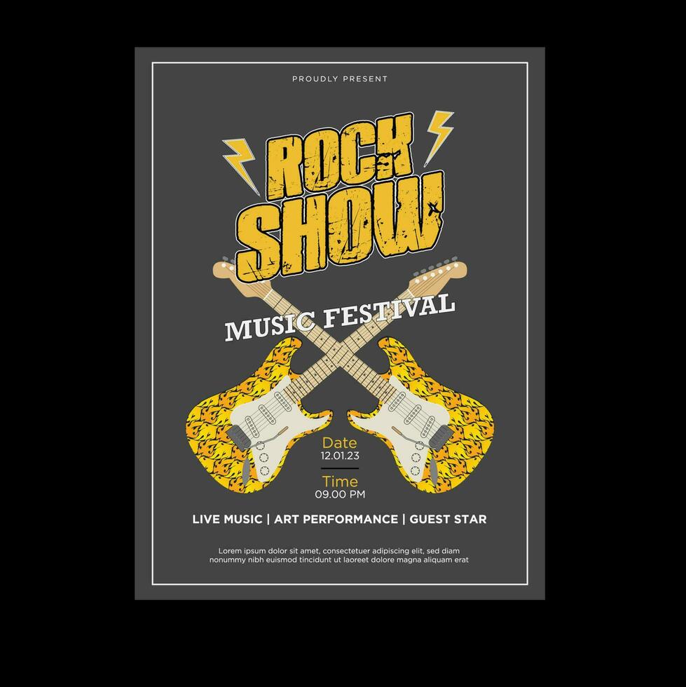 muziekfestival poster vector