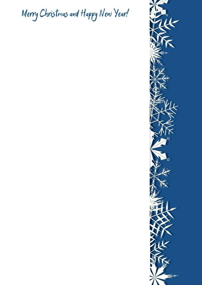 vector achtergrond met sneeuwvlokken voor decoratie van kaarten, uitnodigingen, boeken. winter illustratie