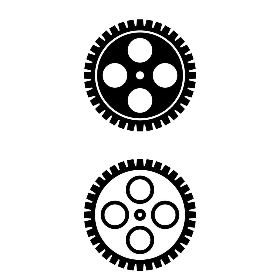 uitrusting vector icoon set. mechanisme illustratie teken verzameling. mechanica symbool of logo.