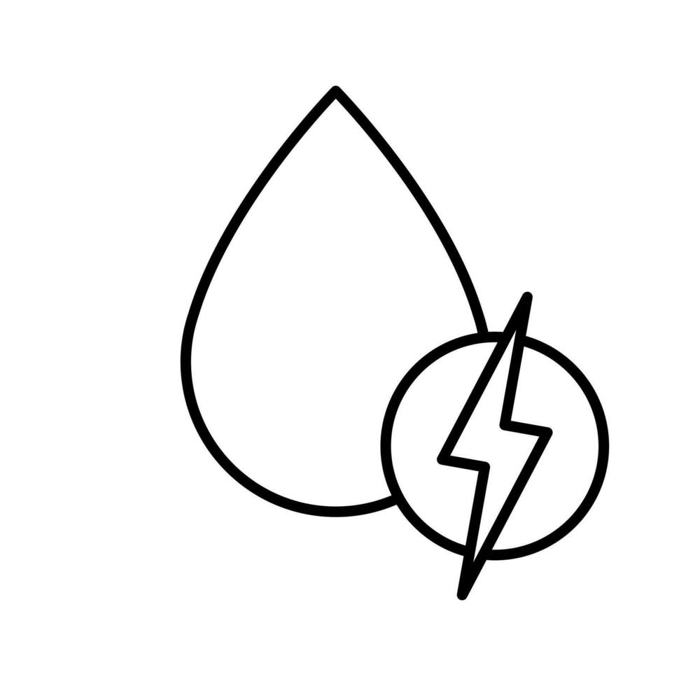 groen energie vector icoon. elektriciteit illustratie symbool. macht teken of logo.