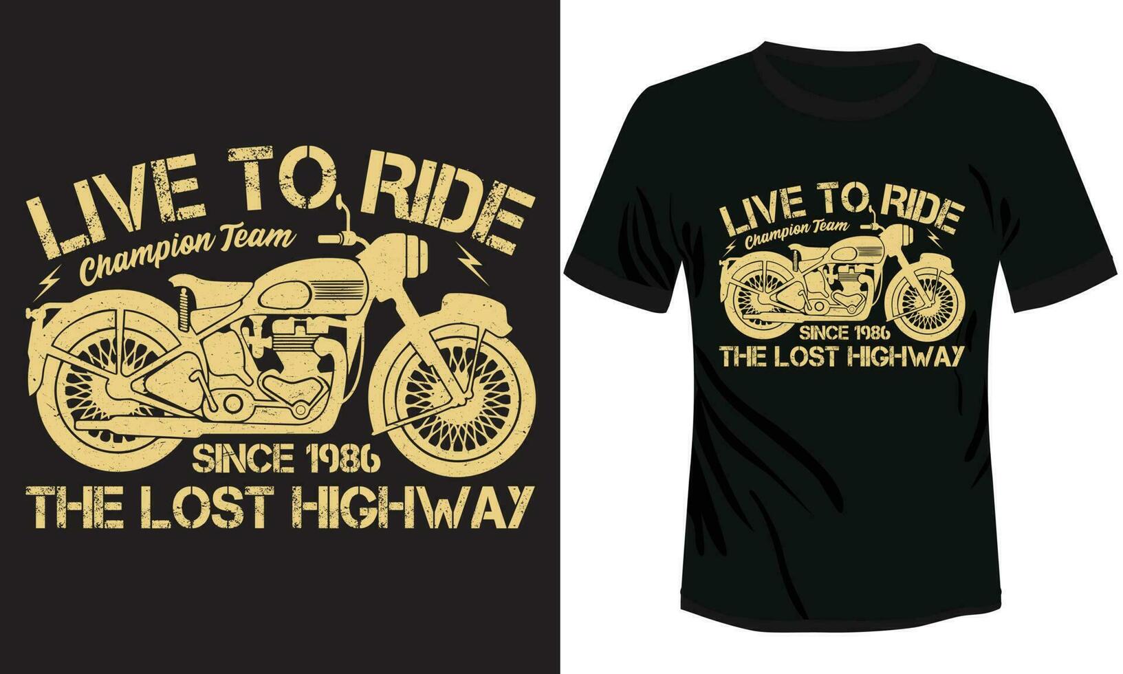 motorfietsen t-shirt ontwerp vector illustratie