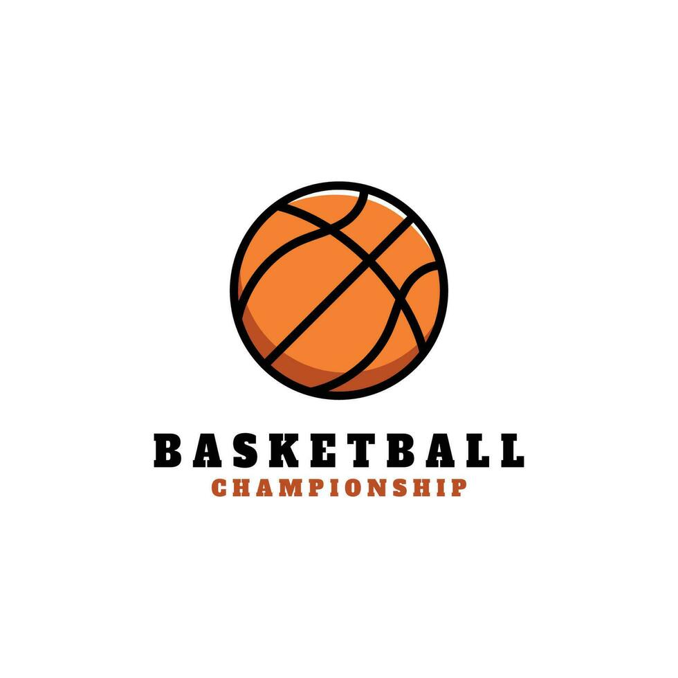 basketbal logo sjabloon vector illustratie