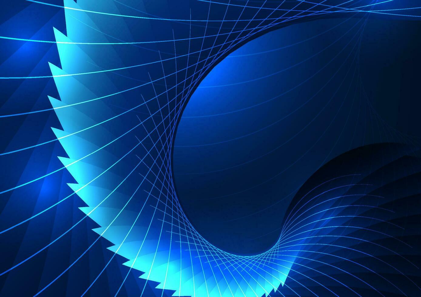 technologie abstract achtergrond slim technologie communicatie signaal dat kan Gaan ver in de omgeving van de wereld voor bedrijf uitbreiding. overlappende helling curves accentueren de blauw tonen. vector