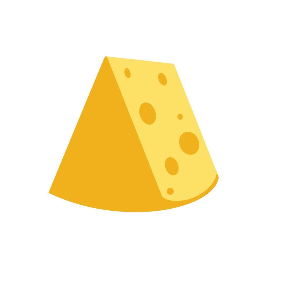 een stukje kaas. vector illustratie