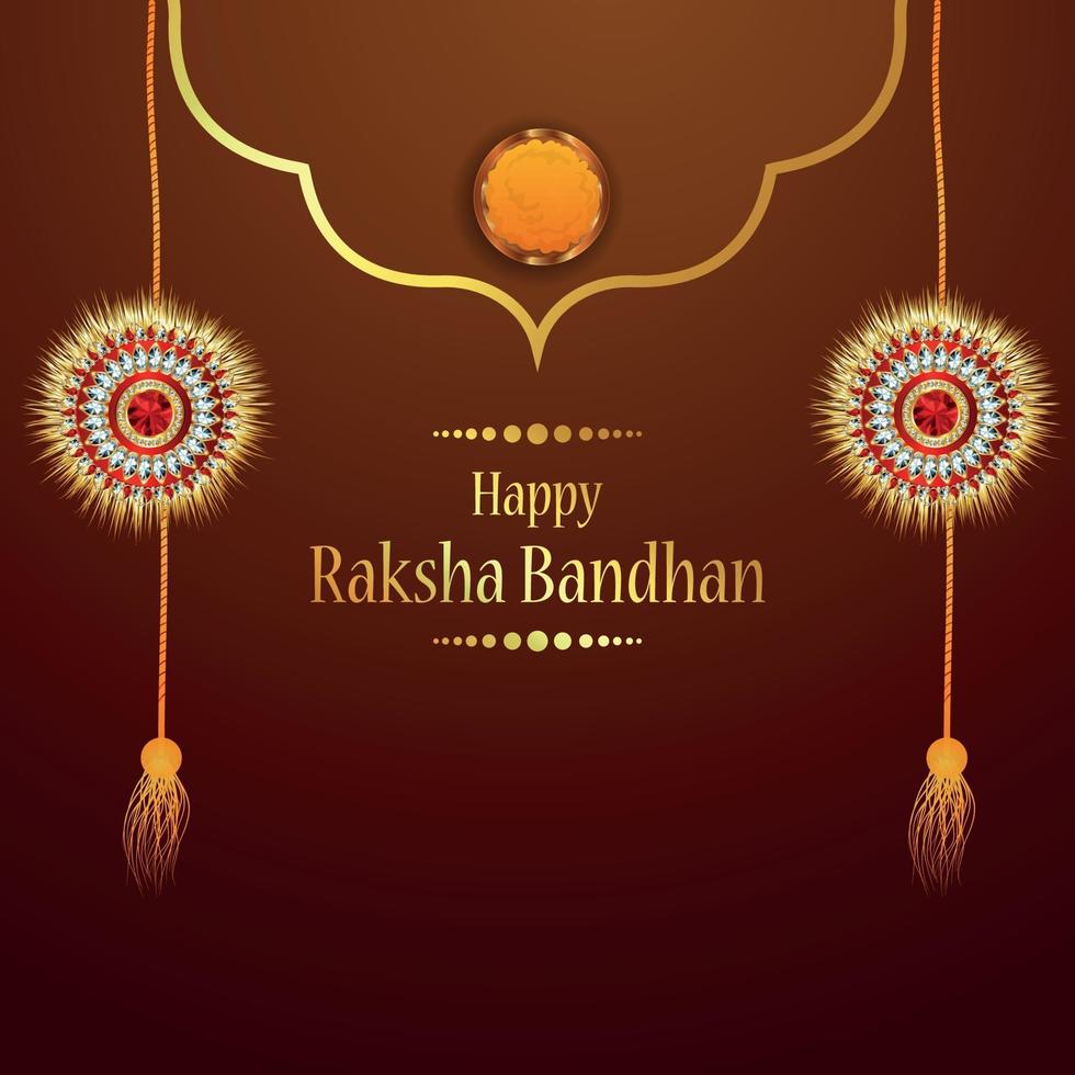 gelukkige raksha bandhan viering vectorillustratie vector