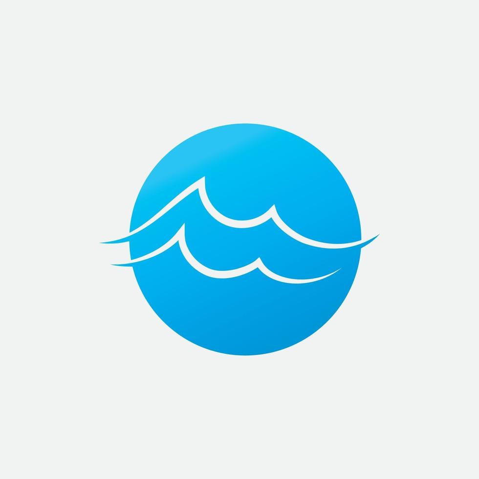 watergolf logo vector ontwerpsjabloon