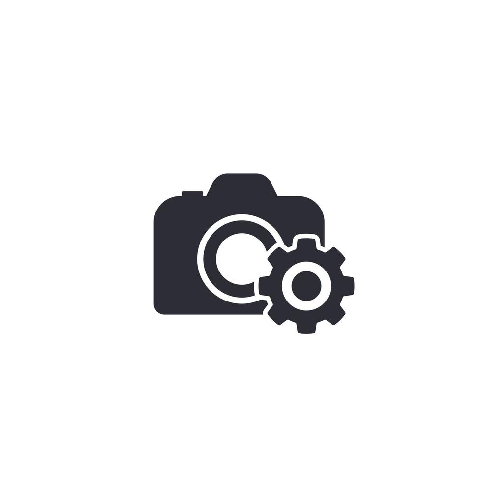 camera service vector pictogram